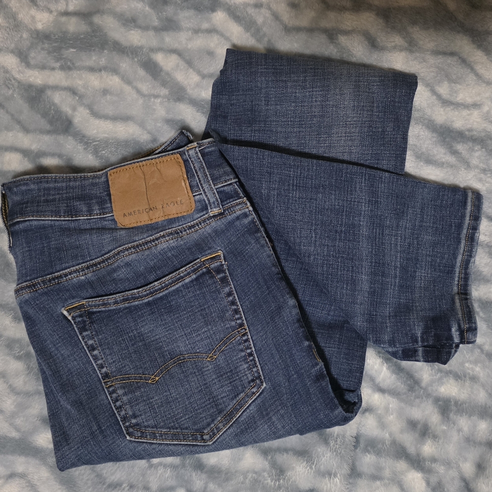 American Eagle Outfitters Men’s Dark Blue Bootcut Jeans